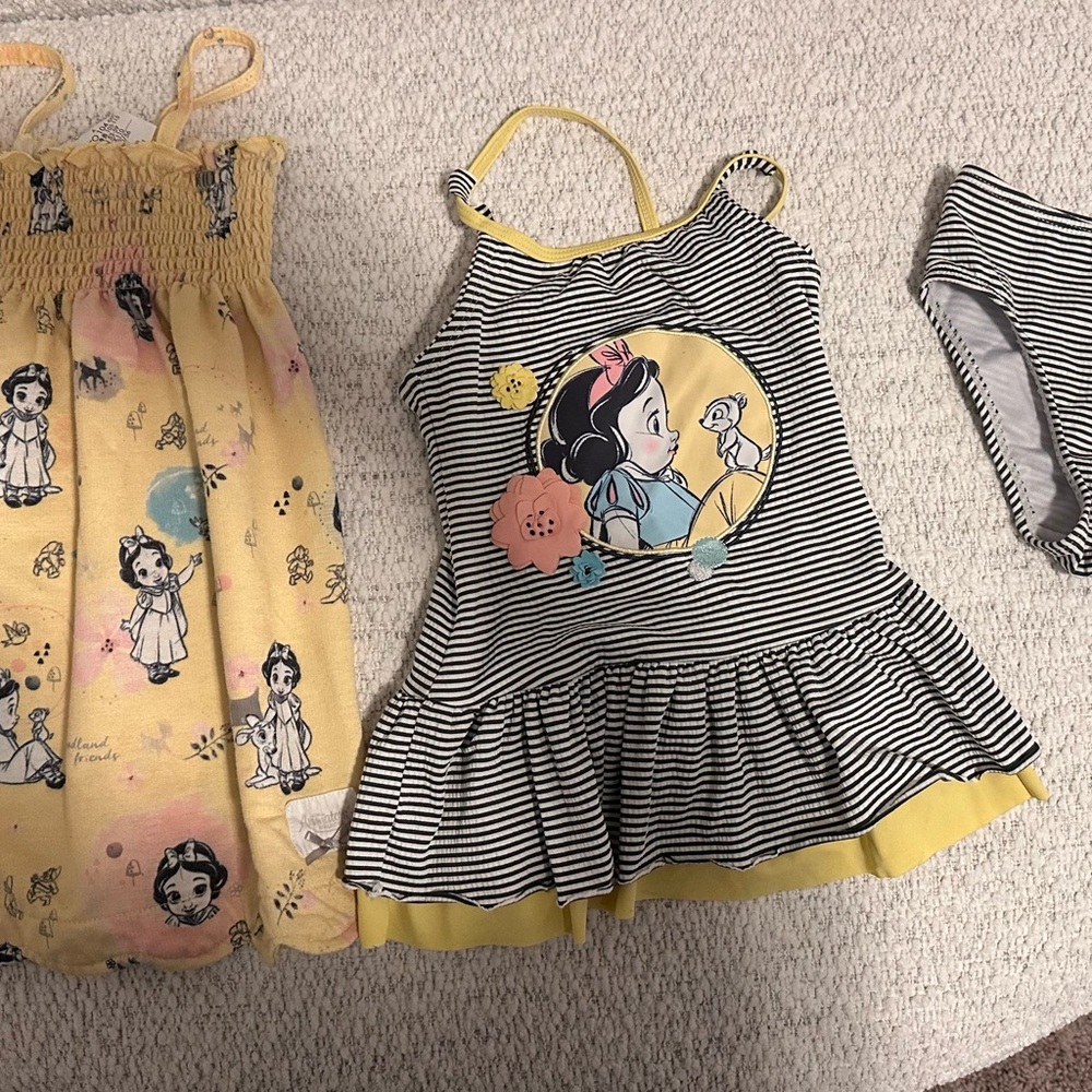 Disney Animations Snow White swimsuit and cover-up Set for toddlers